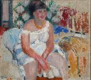 Rik Wouters Woman on the Bedside oil painting artist